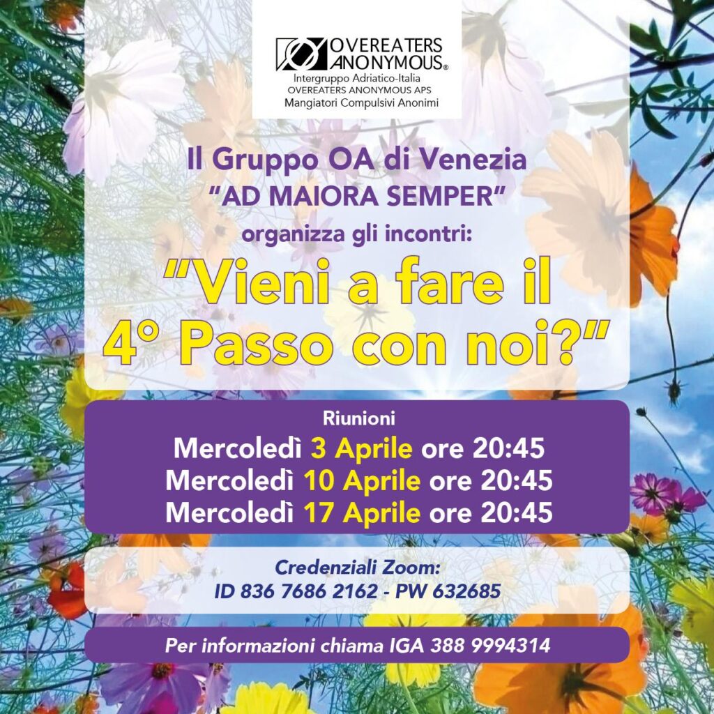 Eventi Overeaters Anonymous Italia